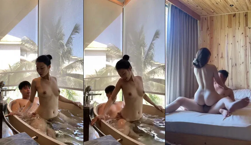 sex gay threesome Chơi từ bồn tắm đến phòng ngủ trong chuyến du lịch